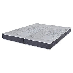 Ebac Matelas 2x90x190 Louxor - Latex - Hauteur 21 cm - 3 zones - Soutien ferme Matelas latex Louxor 3 - 2x90x190. Hauteur 21 cm - Suspension latex - Face supérieure : Mousse de confort et ouate polyester Ebafill 350g/m² - Face inférieur : Ouate polyester Ebafill 400g/m² - Finitions: Platebande déco anthracite - Coutil: Stretch 100%