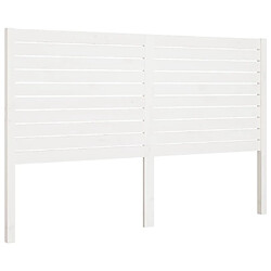 vidaXL Tête de lit Blanc 166x4x100 cm Bois massif de pin