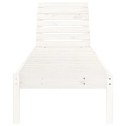 Avis vidaXL Chaises longues lot de 2 blanc 199,5x60x74cm bois massif de pin