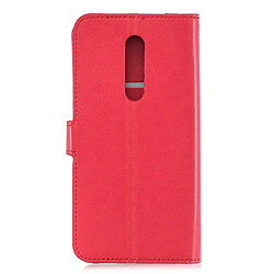 Acheter Wewoo Housse Coque Etui en cuir à rabat horizontal Texture Crazy Horse pour OnePlus 7 Proavec support et logements cartesportefeuille et cadre photo Rouge