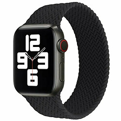 PHONECARE Bracelet Braided Solo NylonSense pour Apple Watch Edition Series 7 - 41mm (Poignet:142-152mm) - Noir