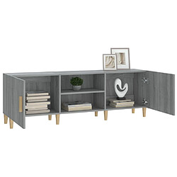 Avis vidaXL Meuble TV Sonoma gris 150x30x50 cm Bois d'ingénierie