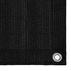 vidaXL Tapis de tente 250x250 cm Noir