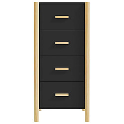 Acheter vidaXL Buffet haut Noir 42x38x90 cm Bois d'ingénierie