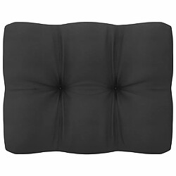 Acheter Maison Chic Salon de jardin 6 pcs + coussins - Mobilier/Meubles de jardin - Table et chaises d'extérieur anthracite Pin massif -MN12024