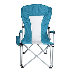 Acheter Decoshop26 Chaise de camping pliable pêche avec porte-gobelet housse de protection lavable tissu turquoise 04_0006242