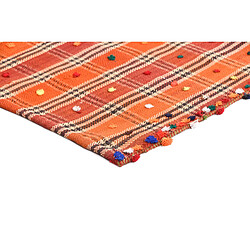 Vidal Tapis de laine 214x140 orange Jajim