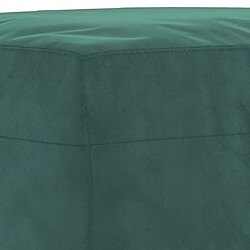 Acheter vidaXL Repose-pied Vert foncé 60x50x41 cm Velours