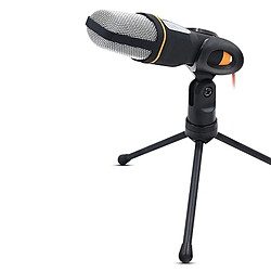 Avis Wewoo Micro noir microphone à condensateur professionnel enregistrement audio avec support de trépied, longueur de câble: 1.3 m