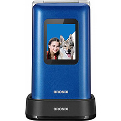 BRONDI AMICO PREZIOSO TELEFONO CELLULARE SENIOR BLUE METAL