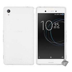 Htdmobiles Coque silicone gel fine pour Sony Xperia XA1 Ultra + film ecran - BLANC TRANSPARENT