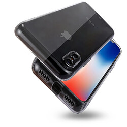 Wewoo Coque Transparent pour iPhone X PC Etui de protection arrière