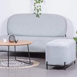 Nest Dream Repose-pieds 2 places pour le canapé au design minimaliste - Clair