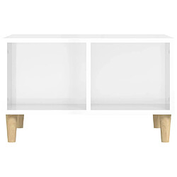 Acheter vidaXL Table basse Blanc brillant 60x50x36,5 cm Bois d'ingénierie