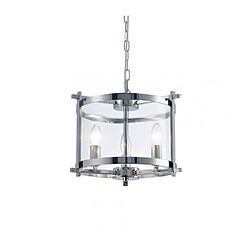 Acheter Luminaire Center Suspension Nolan Chrome poli 3 ampoules 47cm