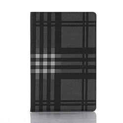 Wewoo Housse Coque Pour Galaxy Tab S6 Etui à rabat horizontal en cuir avec texture à carreaux T860 / T865 supportemplacements de cartes et porte-monnaie Gris