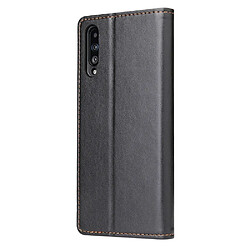 Avis Wewoo Housse Coque Étui en cuir à rabat horizontal PU + TPU avec peau et porte-cartes pour Galaxy A50 noir