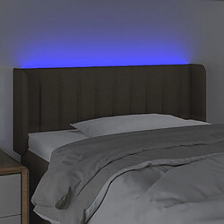 Avis Maison Chic Tête de lit moderne à LED lumineuse pour chambre - Décoration de lit Taupe 103x16x78/88 cm Tissu -MN47525