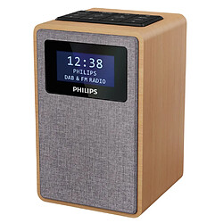 Radio-réveil double alarme bois/gris - TAR5005 - PHILIPS