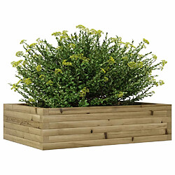 Avis vidaXL Jardinière 90x60x23 cm bois de pin imprégné