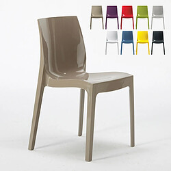 18 Chaises Ice Grand Soleil polypropylène restaurant promo offre stock, Couleur: Beige