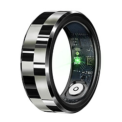 Bague Connectée Taille 10 Santé Gestes Jeux Étanche Argentée Bluetooth 5.1 Noir YONIS