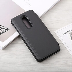 Wewoo Coque Étui en cuir incassable pour banderole incurvée Streamer pour One Plus 6T, avec support et fonction veille / réveil (Noir)