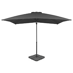 Maison Chic Parasol Jardin | Parasol avec base portable Anthracite - GKD67982