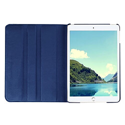 Acheter Wewoo Smart Cover bleu foncé pour iPad mini 4 Litchi Texture 360 degrés pivotant Smart Case en cuir avec support