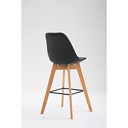 Acheter Non Tabouret de bar Metz simili cuir Natura