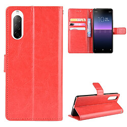 Etui en PU cheval fou rouge pour Sony Xperia 10 II