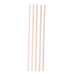 5 pcs 6 * 250mm bâtons artisanaux tige ronde balsa bois bar hobby modèle bricolage accessoire