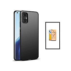 PHONECARE Kit Verre Trempé CeramicGlass Full Cover + Coque SlimShield pour Oppo Reno8 Lite - Noir