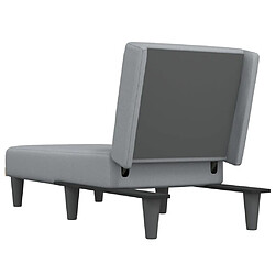 Acheter vidaXL Chaise longue gris clair tissu