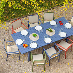 Acheter JardiLINE Table en aluminium extensible 8 à 10 personnes Santorin gris bleuté.