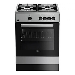 Totalcadeau Cuisinière à gaz en Acier inoxydable avec lumière intérieur 60 cm (4 cuisinières) 64 L pas cher