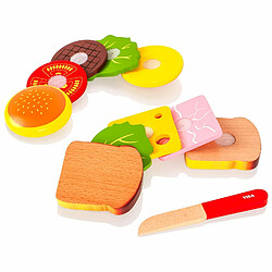 Viga Toys - 50810 - Hamburger Sandwich - Set 11 Pièces