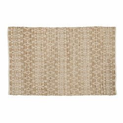 BigBuy Home Tapis Blanc Naturel 60 % Coton Jute 160 x 230 cm