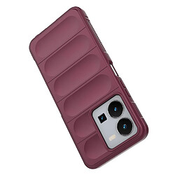 Avis Htdmobiles Coque pour Vivo Y22 / Y22s / Y35 - housse etui silicone gel fine + film ecran - ROUGE BORDEAUX