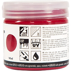 Pébéo 256007 Acrylique Mat Pub Rouge carmin 140 ml