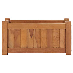 Avis Maison Chic Jardinière,Lit surélevé - Bac à fleurs - pot de fleur 50x25x25 cm Bois de teck solide -GKD80530