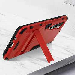 Avizar Coque Xiaomi Mi Note 10 / Note 10 Pro Hybride Antichoc Fonction Support Rouge pas cher