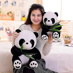 Universal Panda drôle avec feuilles de bambou en peluche (9 cm)