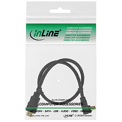 Câble HDMI haute vitesse InLine® avec Ethernet coudé 0.3m