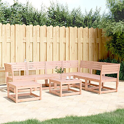 vidaXL Salon de jardin 7 pcs bois massif douglas