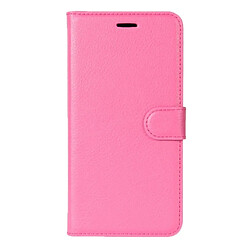 Wewoo Coque Magenta pour cartes et portefeuille vivo X9s Litchi Texture horizontale Flip étui en cuir avec titulaire fentes