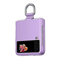 Universal Galaxy Z Flip 3 Case Ultra Thin Electroplate de haute qualité Protection complète PC COUVERTURE POUR SAMSUNG GALAXY Z FLIP 3 5G 2021 Purple