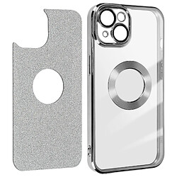 Avizar Coque iPhone 14 Paillette Argent