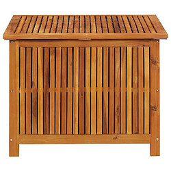 vidaXL Boîte de rangement de jardin 75x75x58 cm Bois d'acacia solide