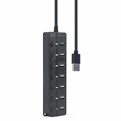 Acheter Hub USB GEMBIRD UHB-U3P1U2P6P-01 Noir